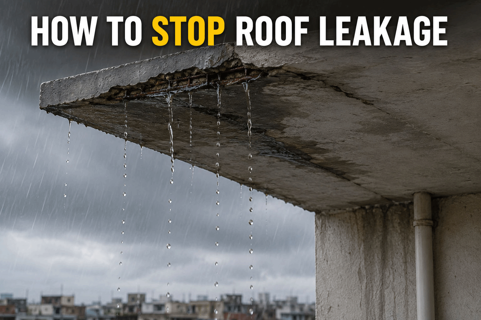 How to Stop Roof Leakage During Monsoon in Delhi – Emergency Repair Guide 2026
