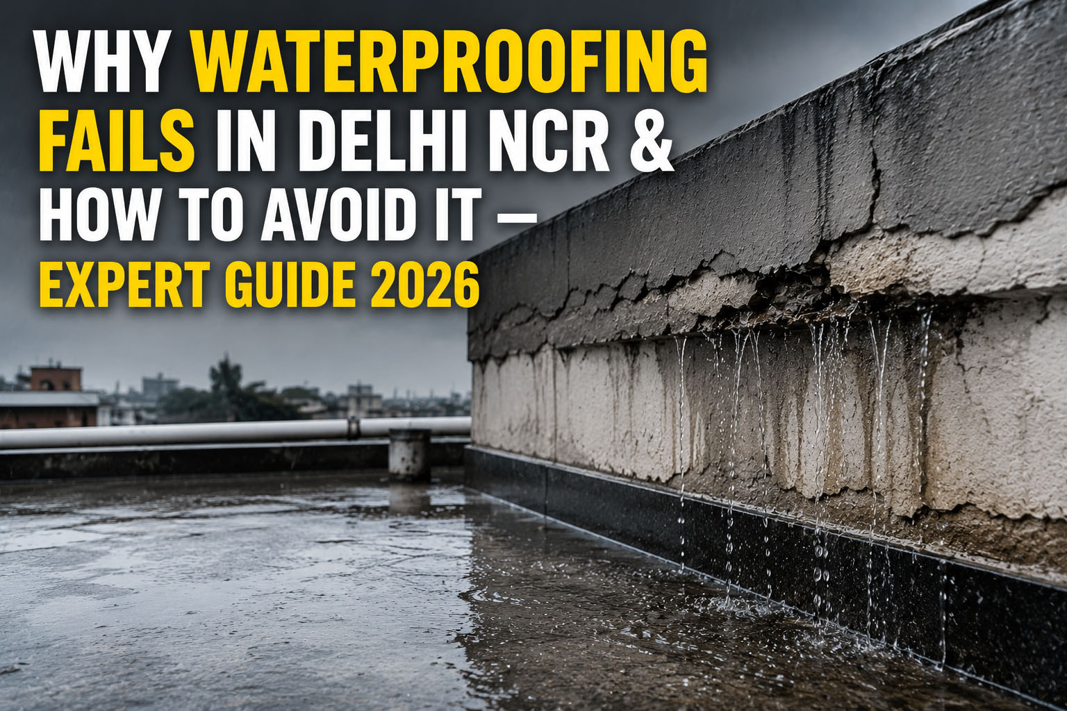 Why Waterproofing Fails in Delhi NCR & How to Avoid It – Expert Guide 2026